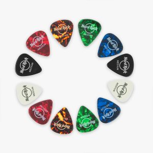 Set of 12 Hard Rock Logo Guitar Picks