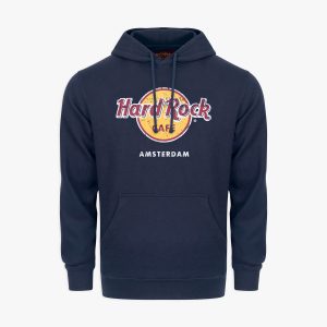 Adult Fit Classic Logo Hoodie in Navy Blue