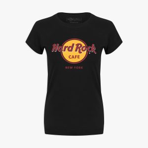 Women's Black Classic Logo Tee