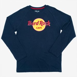 Elevated Classic Logo Longsleeve Raglan Tee in Navy