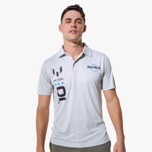 Messi x Hard Rock Performance Polo in Silver