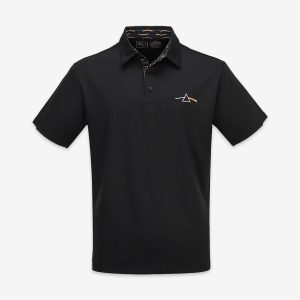 Pink Floyd Dark Side of the Moon Dry Fit Polo in Black