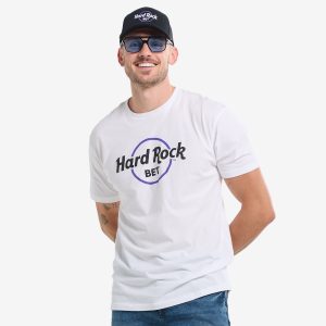Adult Fit Hard Rock BET Classic Logo Tee White