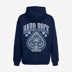 Casino Spade Navy Zip Hoodie