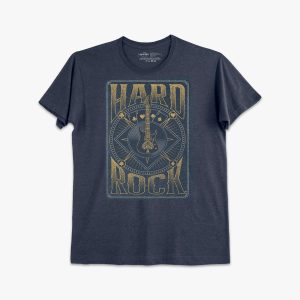 Casino Guitar Heather Navy Tee