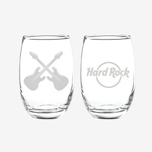 15oz Cross Guitar Stemless Wine Glass
