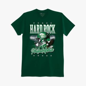 Adult Fit Philadelphia Helmet Tee in Green