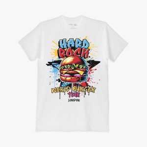 World Burger Tour Color Star Tee in White